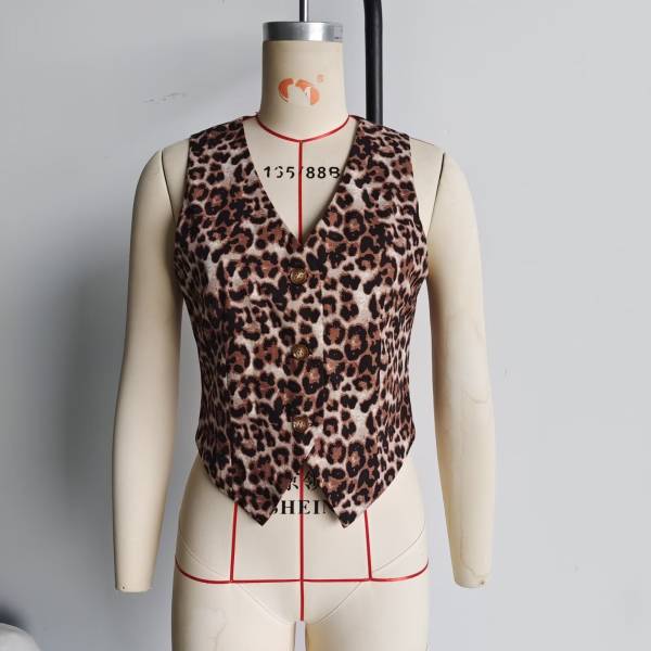 European And American Personalized Fashion Short Animal Pattern Vest - Image 4