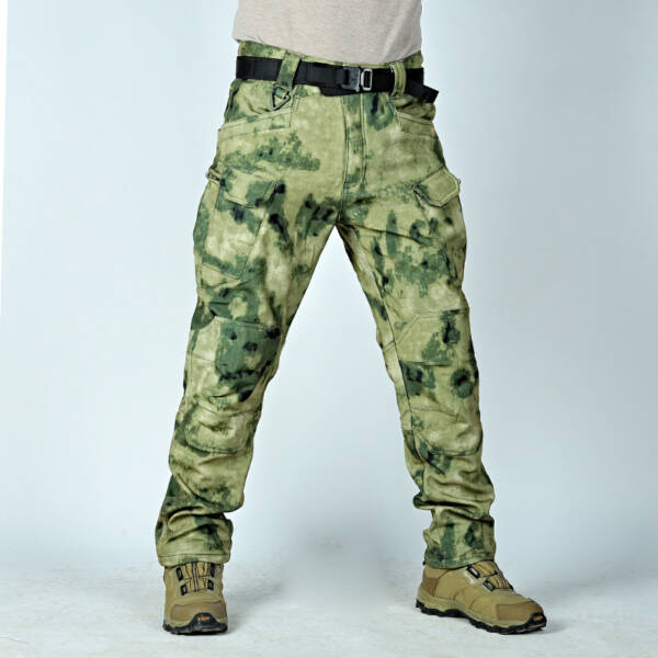 Winter Tactical Pants Men's Fleece-lined Waterproof Shark Skin Soft Shell Tactical Pants - Image 9