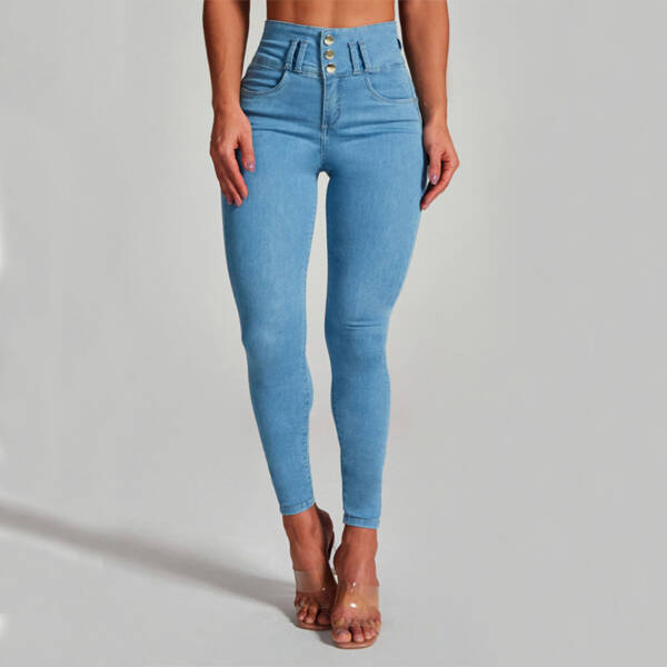 High Waist Jeans Women's Skinny Trousers Tight Stretch Shaping And Hip Lifting Pants - Image 2