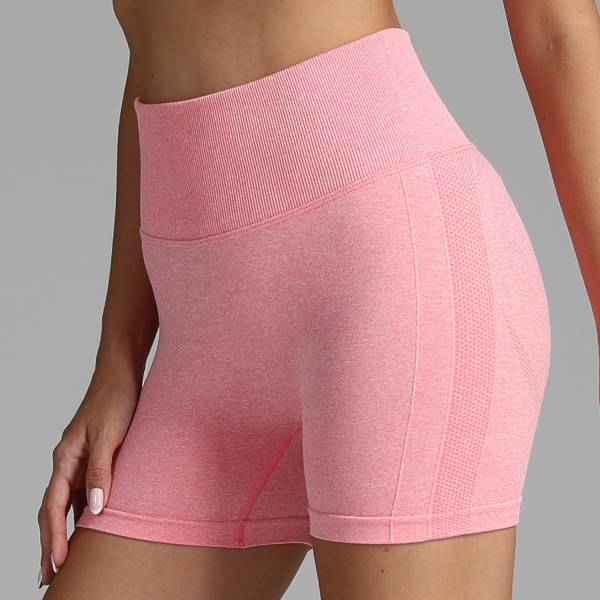 Seamless Yoga Shorts Women Solid Color High Waist Hip-lifting Fitness Pants Running Sweatpants - Image 8