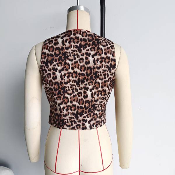 European And American Personalized Fashion Short Animal Pattern Vest - Image 3