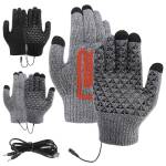 USB Heating Electric Heating Gloves Thermal Thickened Knitting