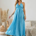 Halter Summer Maxi Dress: Shop Bohemian Summer Styles Now